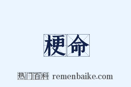 梗命是什么意思的图片